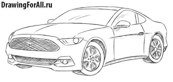 Как нарисовать Форт Мустанг