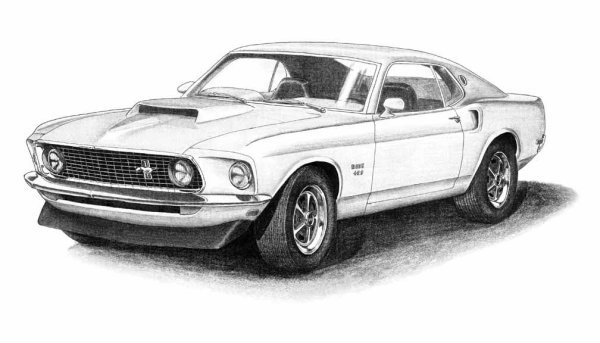 Ford Mustang Boss 429 чертежи