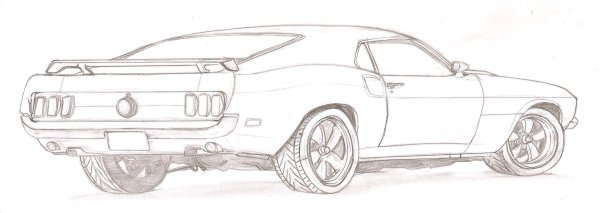 Форд Мустанг 1969 раскраски
