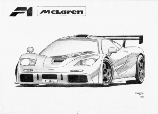 Макларен ф1 рисунок