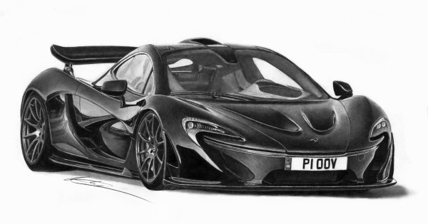 Макларен п1 раскраска