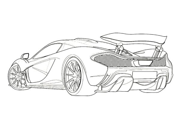 MCLAREN p1 Blueprint