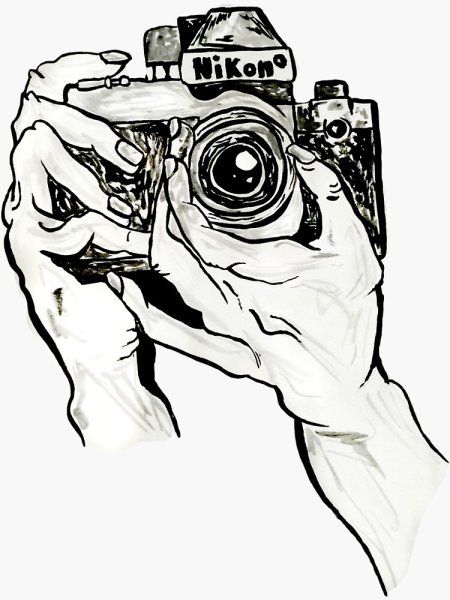 Наклейки чб фотоаппарат