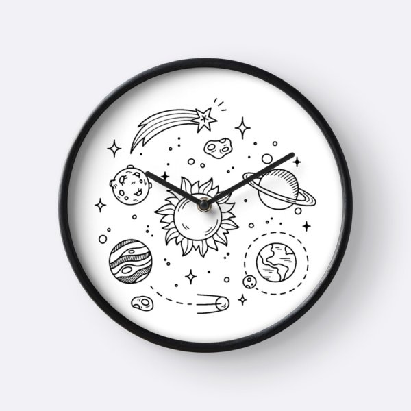 Необычные часы карандашом