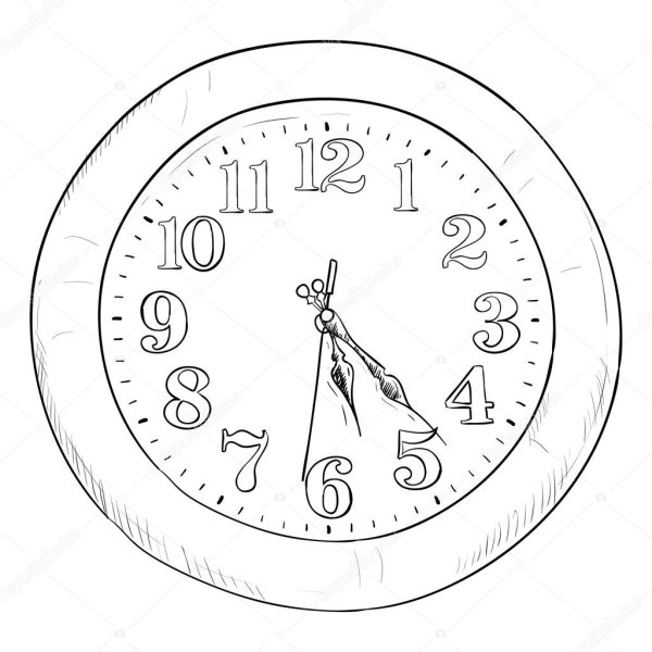 Скетчи настенных часов