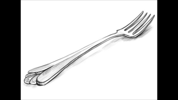 Вилка раскраска