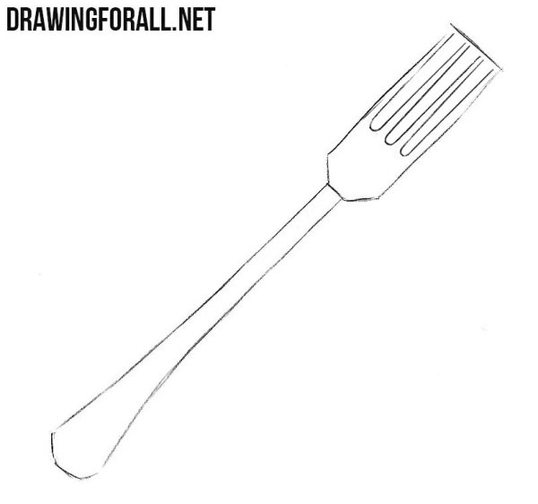 Вилка раскраска