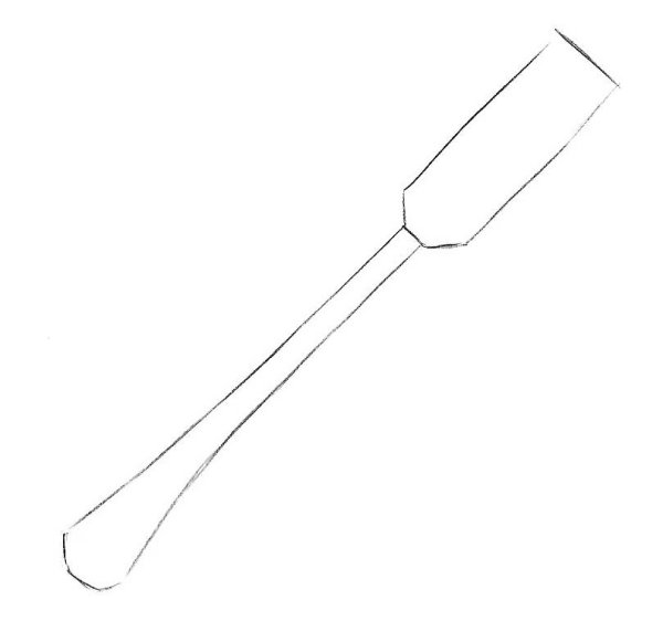 Вилка карандашом