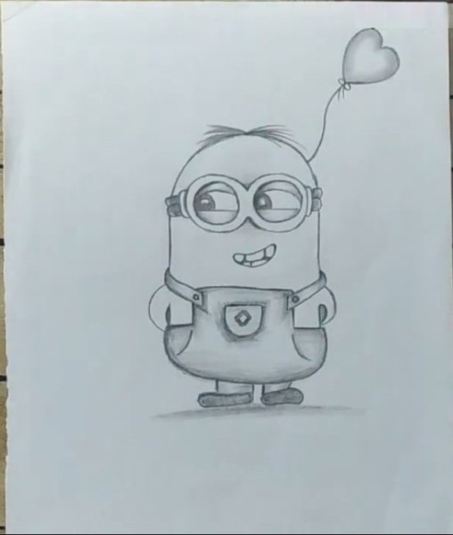 Миньон рисунок легкий
