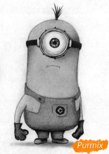 Нарисовать миньона Стюарта