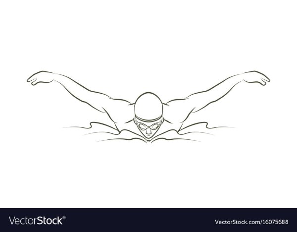 Плавание Баттерфляй в векторе