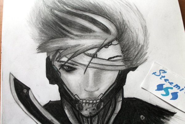 Райден карандашом