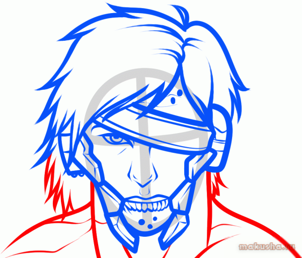 Metal Gear Rising Raiden рисовать