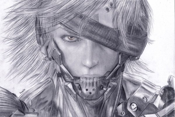 Райден Metal Gear Rising арт