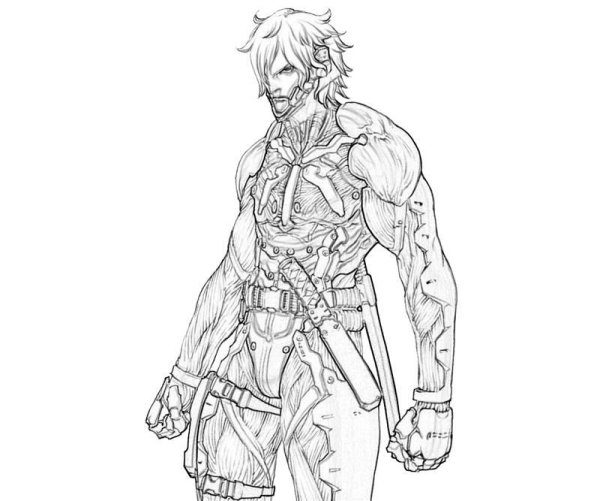 Райден Metal Gear сбоку