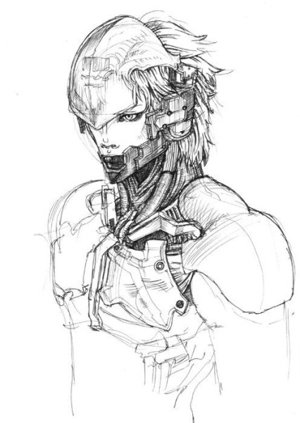 Metal Gear Rising Revengeance скетч