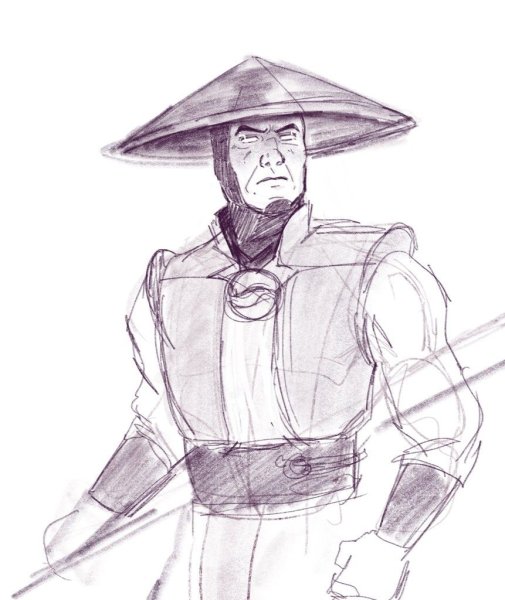 Рейден мортал комбат рисунок