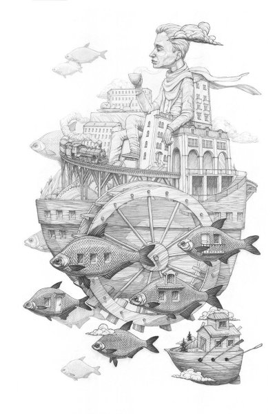 Сюрреализм карандашом легко