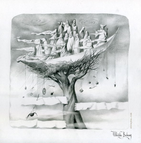 Сюрреализм карандашом легкие