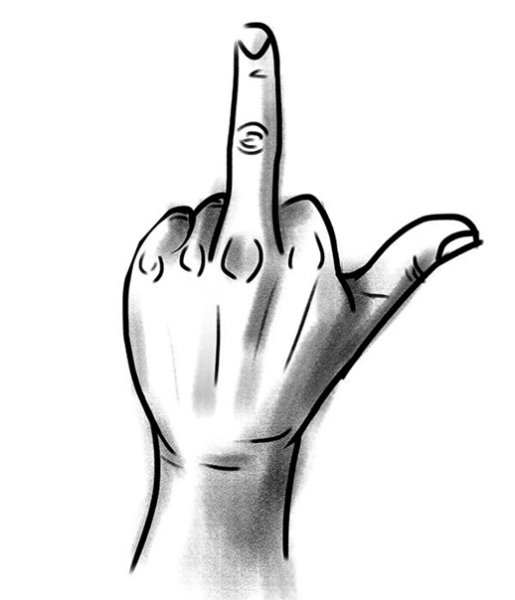 Фак карандашом