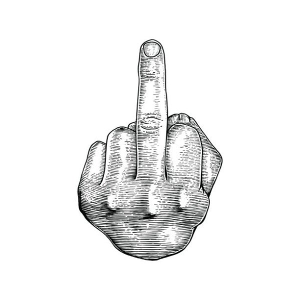 Нарисовать фак карандашом