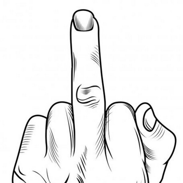 Нарисовать фак карандашом