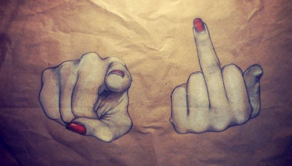 Красивый фак рисунок