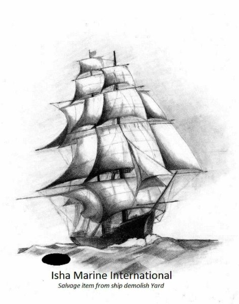 Корабль карандашом