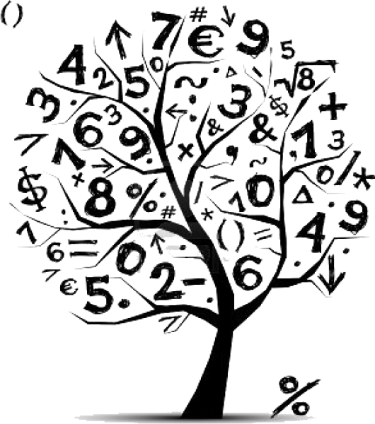 Рисунок из математических символов