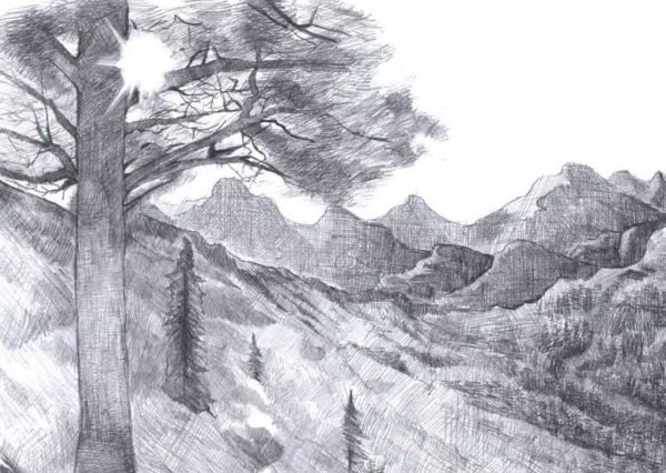 Линейная перспектива улица 6 класс