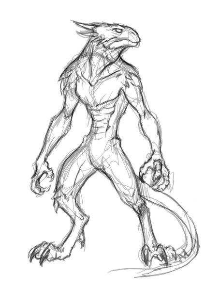Скетчи монстров
