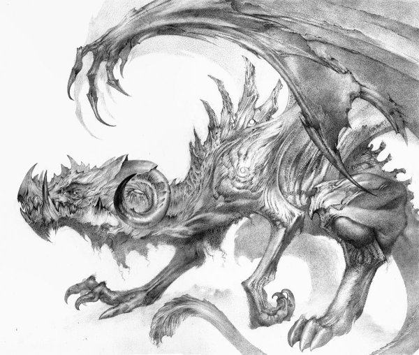 Рисунки монстров карандашом