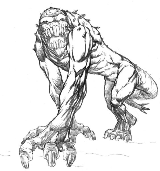 Монстры для рисования карандашом