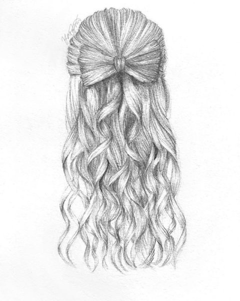 Свадебная прическа рисунок