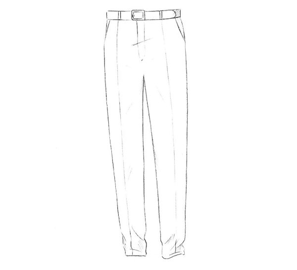 Рисование брюк