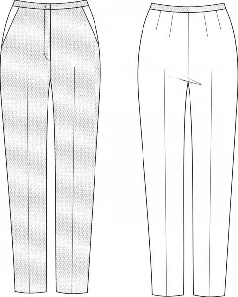 Технический эскиз брюк