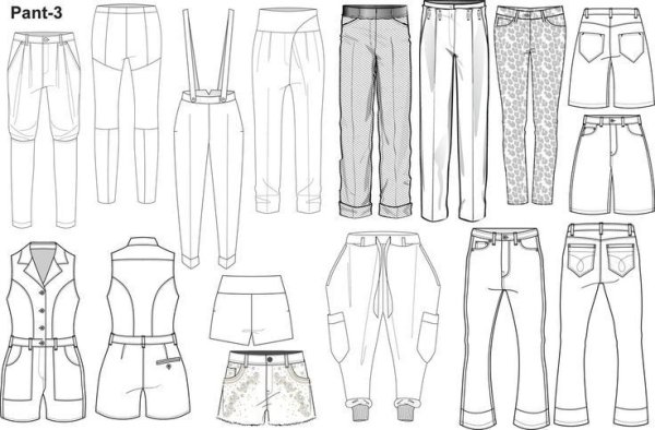 Брюки скетч