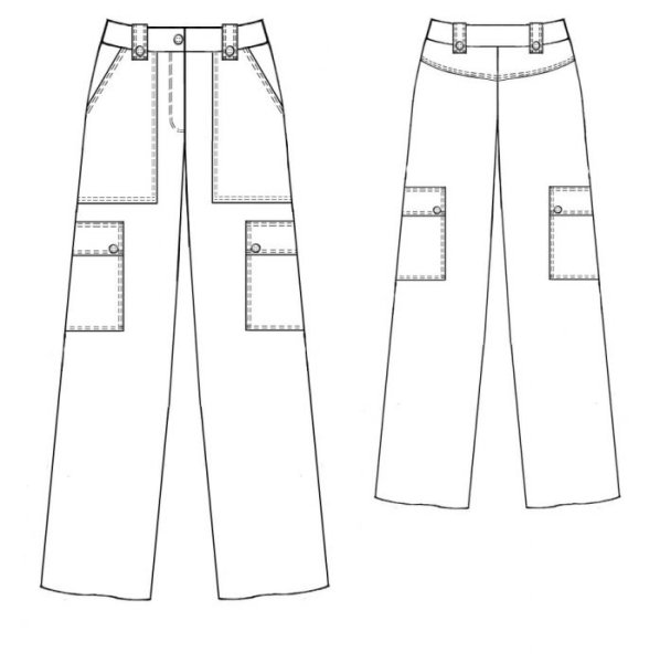 Технический эскиз штаны