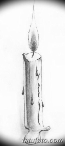 Свеча карандашом