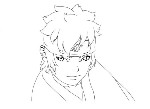 Раскраски из аниме Наруто и Боруто