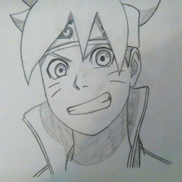 Наруто и Боруто для срисовки