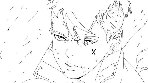 Раскраска Каваки из Боруто