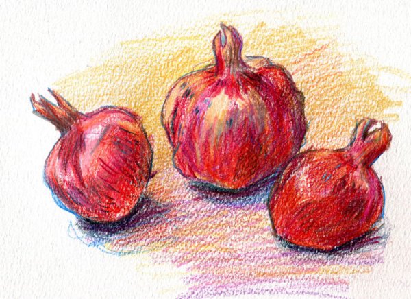 Гранат карандашом