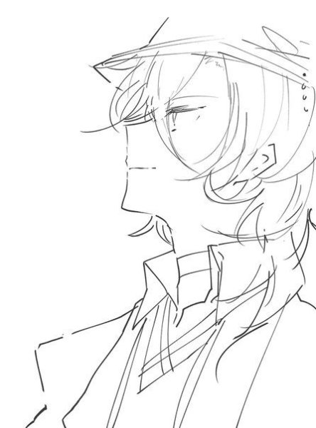 Чуя Накахара скетч