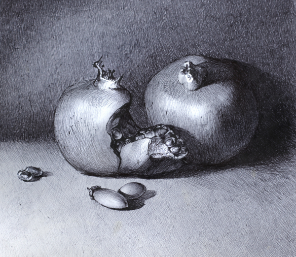 Нарисовать фрукты акварелью