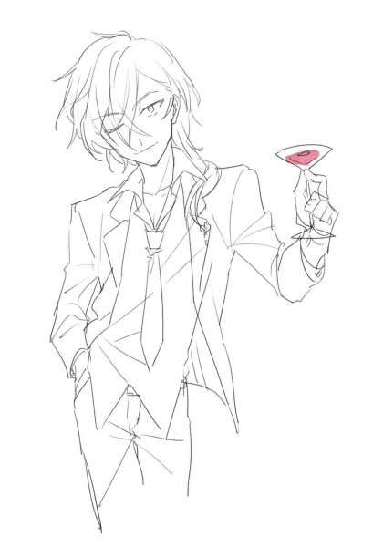 Чуя Накахара набросок