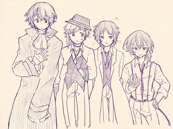 Раскраски аниме Чуя Накахара