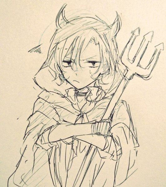 Чуя Накахара скетч