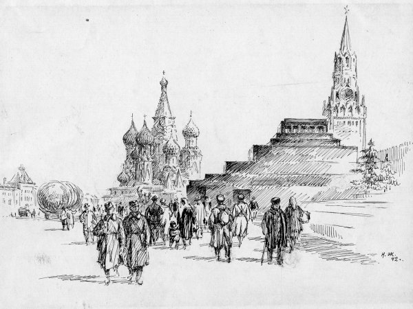 Чертеж башни Иосифо-Волоцкого монастыря