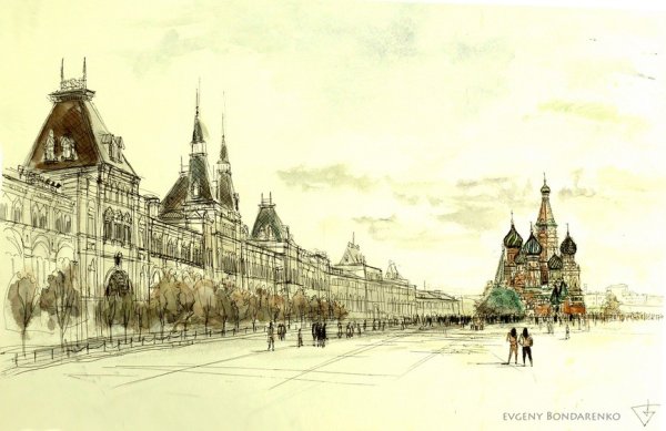 Спасская башня Кремля раскраска